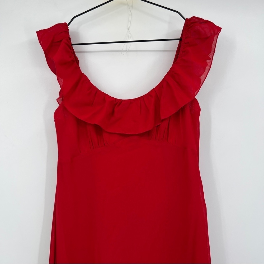 Reformation NWT Cherry Red Tripoli Dress - Picture 3 of 9